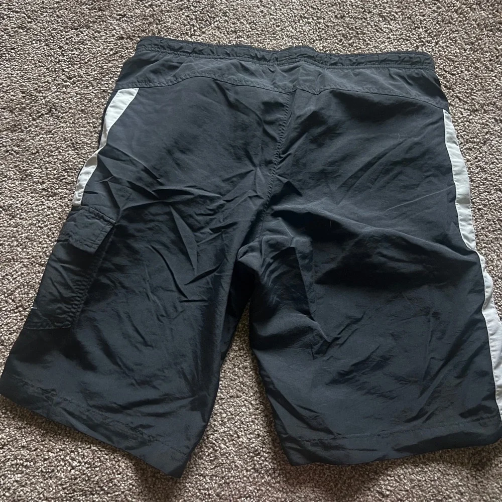 Vintage Nike Y2K Silver Tag‎ Athletic Shorts Cargo Black Medium (10-12) 0242